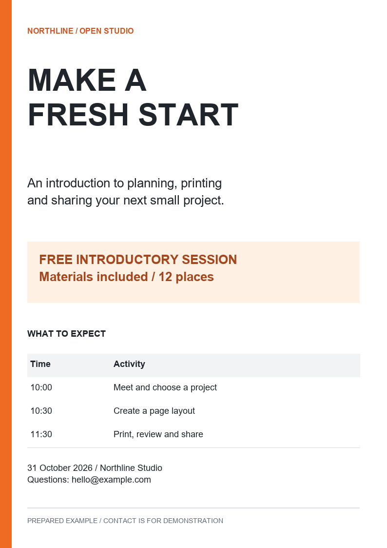 Flyer · Restored