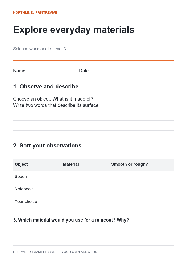 School Worksheet · Restored